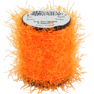 Image of SemperFli Ice Straggle Chenille | Fluorescent Orange