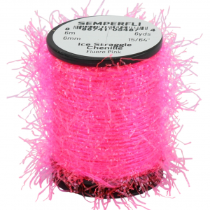 Image of SemperFli Ice Straggle Chenille | Fluorescent Pink