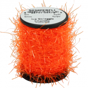 Image of SemperFli Ice Straggle Chenille | Fluorescent Red