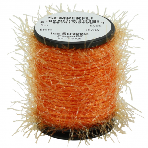 Image of SemperFli Ice Straggle Chenille | Hot Orange