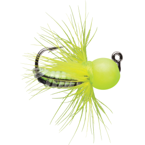 Image of VMC Tungsten Fly Jigs | Glow Chartreuse; 1/16 oz.