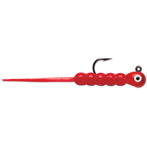 Image of VMC Tungsten Wax Tail Jigs | Glow Red; 1/16 oz.
