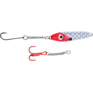 Image of Bink's Ice Spoon with Chain Dropper Hooks | Red Head; 1/8 oz.