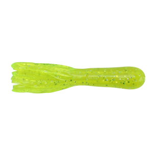Image of Big Bite Baits Crappie Tube | Chartreuse Sparkle; 1 1/2 in.