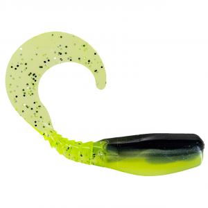 Image of Big Bite Baits Curly Crappie Minnr | Chartreuse Shad; 2 in.