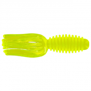 Image of Big Bite Baits Slab Tube | Chartreuse; 1 3/4 in.