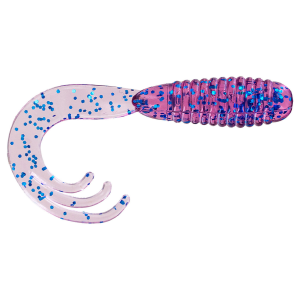 Image of Big Bite Baits Triple Tip Grub | Electric Blue; 2 in.