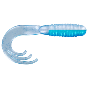 Image of Big Bite Baits Triple Tip Grub | Blue Shad; 2 in.
