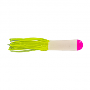 Image of Big Bite Baits Glitterhead Crappie Tube | Pink/White/Chartreuse; 1 1/2 in.