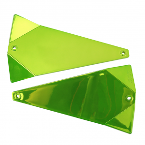 Image of Shortbus Triangle Flasher | Chrome Chartreuse; 8 in.