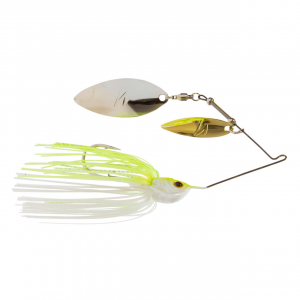 Image of Z-Man SlingBladeZ Double Willow Spinnerbait | Chartreuse Pearl; 1/2 oz.