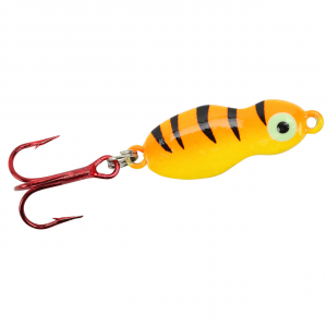 Image of Lindy Frostee Jigging Spoon | Orange Tiger Glow; 1/16 oz.