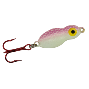 Image of Lindy Frostee Jigging Spoon | Purple White Glow; 1/16 oz.