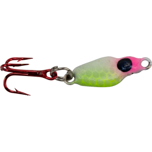 Image of Lindy Frostee Jigging Spoon | Pink Lemonade Glow; 3/16 oz.