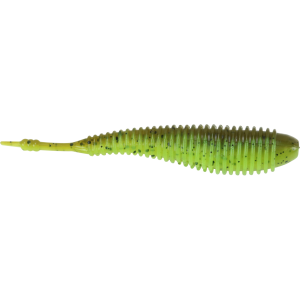 Image of Hog Farmer Baits Spunk Shad | Green Pumpkin Chartreuse; 4 1/2 in.