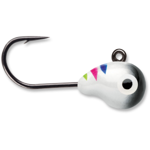 Image of VMC Tungsten Tubby Jigs | Glow Black Wonderbread; 1/32 oz.