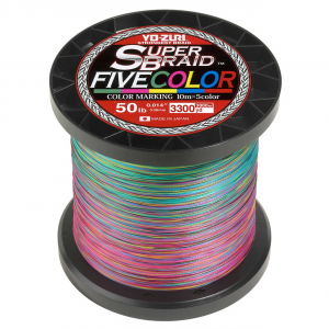 Image of Yo-Zuri SuperBraid Five Color Braided Fishing Line | 50 lb.; 3300 yds.