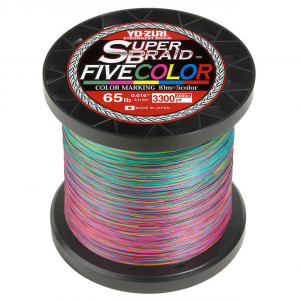 Image of Yo-Zuri SuperBraid Five Color Braided Fishing Line | 65 lb.; 3300 yds.