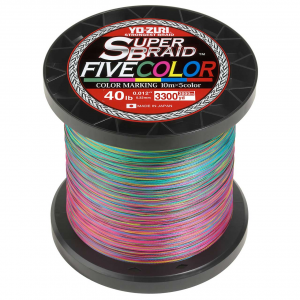 Image of Yo-Zuri SuperBraid Five Color Braided Fishing Line | 40 lb.; 3300 yds.