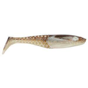 Image of Berkley PowerBait Paddlin' PowerStinger | Green Pumpkin Pearl White; 3 1/2 in.