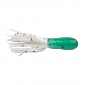 Image of Berkley PowerBait Atomic Tubes | Dark Green Pearl Black Pepper; 1 1/4 in.