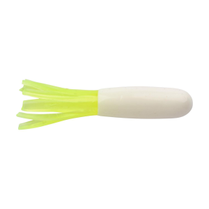 Image of Berkley PowerBait Atomic Tubes | White Chartreuse; 1 1/2 in.