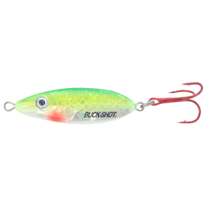 Image of Northland Buck-Shot Rattle Spoon | Super-Glo Perch; 1/2 oz.