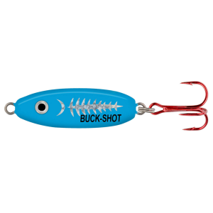 Image of Northland Buck-Shot Rattle Spoon | Super Glo Exo Blue; 1/4 oz.