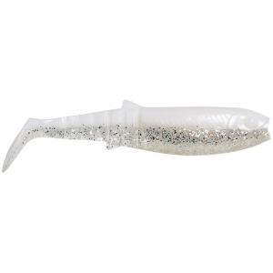 Image of Savage Gear Cannibal Shad | White Flash; 2 1/2 in.