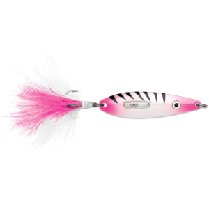 Image of VMC Rattling Roach Spoon | Glow Pink Squirrel; 1/16 oz.