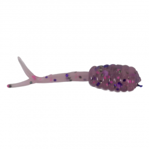 Image of ADK Custom Jigs Ice Fluke Plastic Soft Baits | Purple