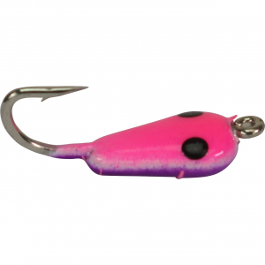 Image of Widow Maker Lures Tungsten Shrimp Jigs | Glow Pink-Purple Crackerized