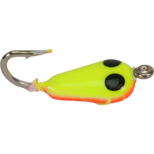 Image of Widow Maker Lures Tungsten Shrimp Jigs | Glow Yellow-Orange Crackerized