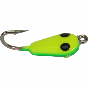 Image of Widow Maker Lures Tungsten Shrimp Jigs | Glow Yellow-Green Crackerized