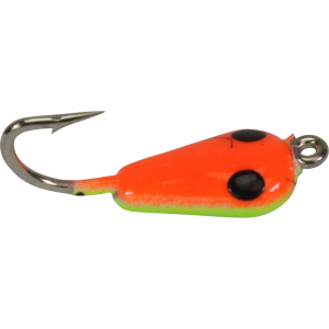 Image of Widow Maker Lures Tungsten Shrimp Jigs | Glow Orange-Chartreuse Crackerized