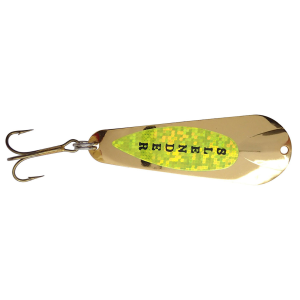 Image of Custom Jigs & Spins Slender Spoon | Gold/Chartreuse; 5/16 oz.
