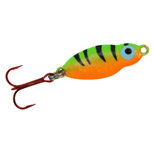 Image of Lindy Frostee Jigging Spoon | Firetiger Glow; 3/16 oz.