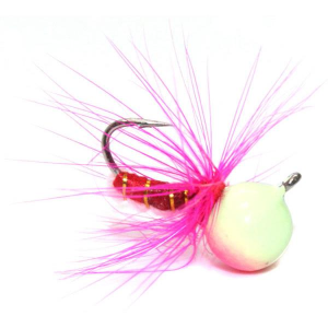 Image of Custom Jigs & Spins JAJE Tungsten Bug | Pink/Glow; 10