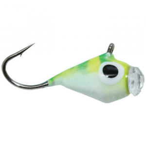 Image of Custom Jigs & Spins Glazba Tungsten Jig | Chartreuse Tiger Glow; 12