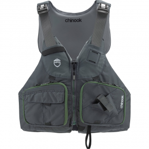 Image of NRS Men's Chinook Fishing Life Vest | Charcoal; L-XL