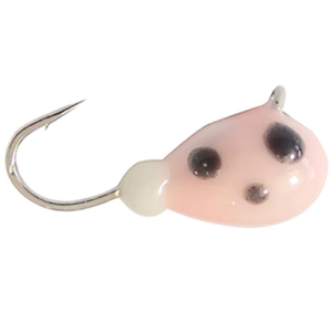 Image of Fiskas Epoxy & Metallic Wolfram Tungsten Jig | Glow Pink Spot/Glow Bead; 3 mm