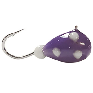 Image of Fiskas Epoxy & Metallic Wolfram Tungsten Jig | Purple Glow Spot; 3 mm