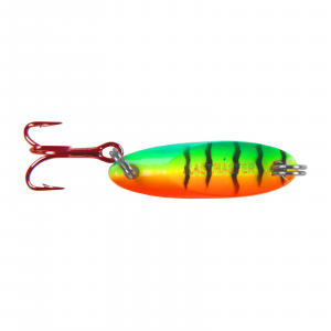 Image of ACME Tackle Kastmaster Tungsten DR Spoon | Glow Fire Tiger; 1/4 oz.