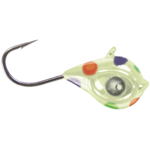 Image of ACME Tackle Google Eye Tungsten Jigs | Glow Wonderbread; 3 mm