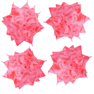 Image of BnR Tackle BurrBeads | Mottled Red; 15 mm