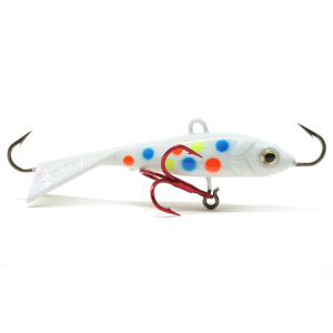 Image of Clam Tikka Mino Jigging Lure | Glow White Wonderbread; 5/16 oz.