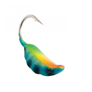 Image of Clam Maggot Drop Jig | Chartreuse Blue Glow; 10