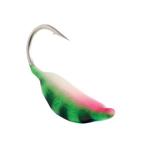 Image of Clam Maggot Drop Jig | Firetiger Glow; 10