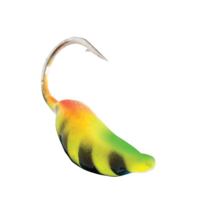 Image of Clam Maggot Drop Jig | Firetiger Glow Bar; 10