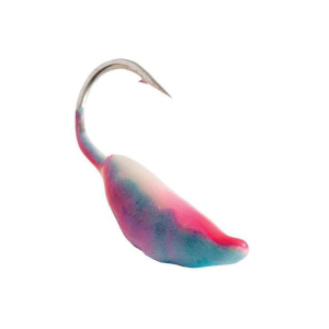 Image of Clam Maggot Drop Jig | White/Blue Glow; 10